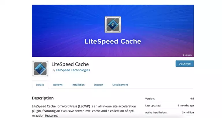 Litespeed Cache - wordpress speed plugin