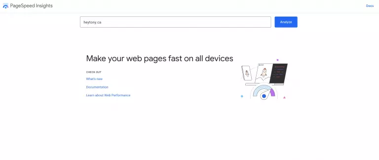 google page speed insights