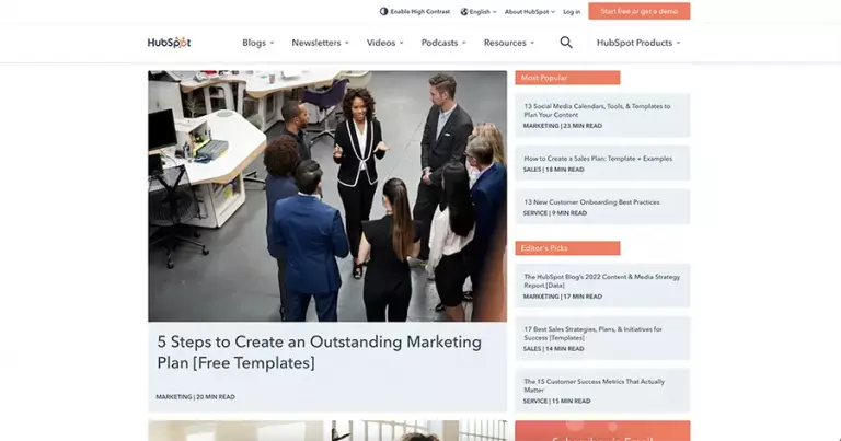 hubspot blog