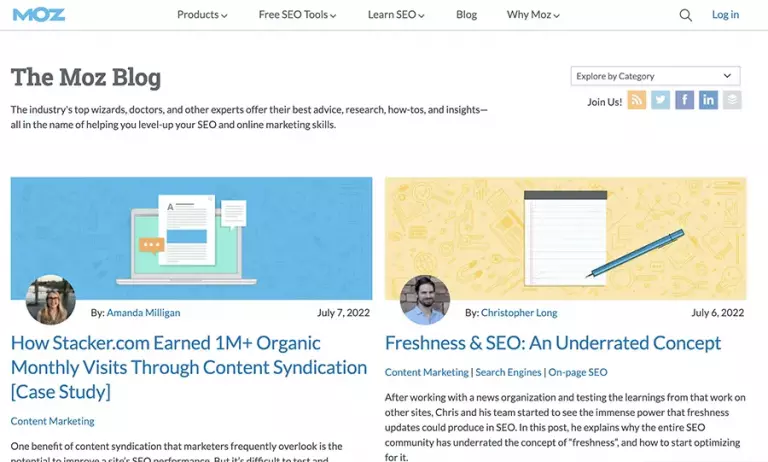 moz blog