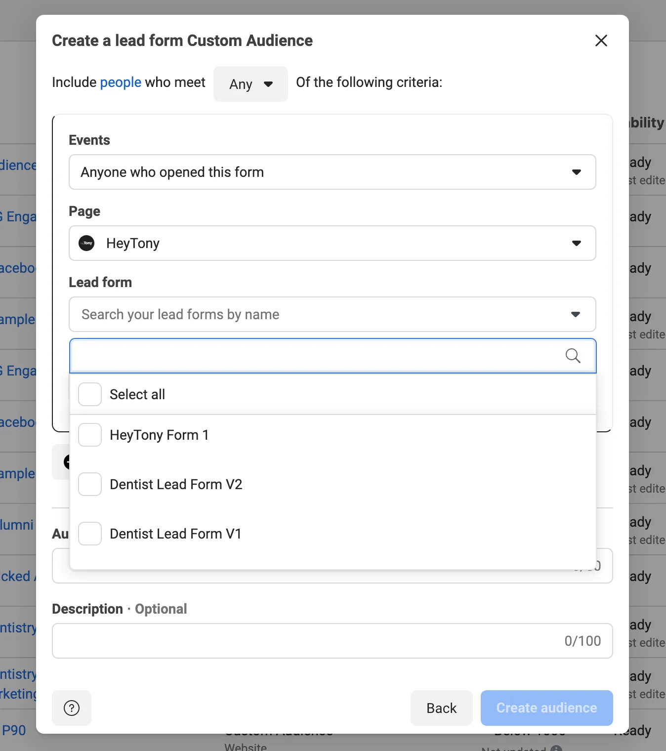 creating custom lead forms on facebook creating lead form for custom audiences