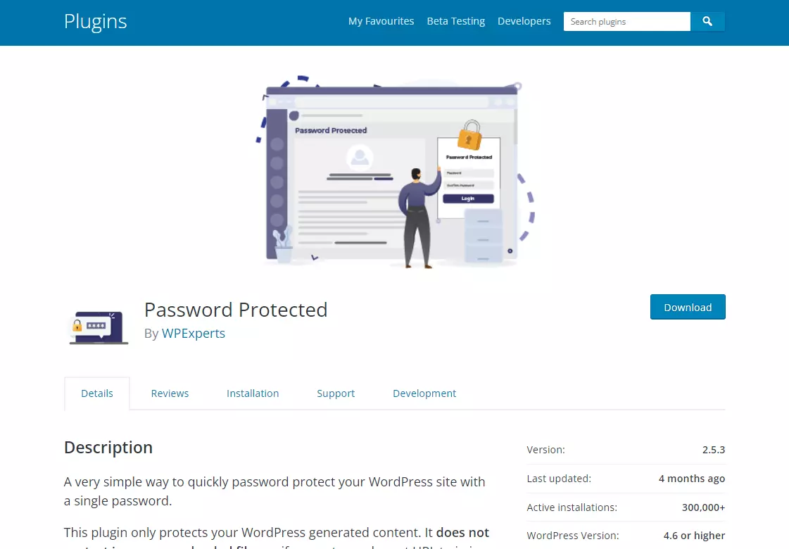 password protection plugin