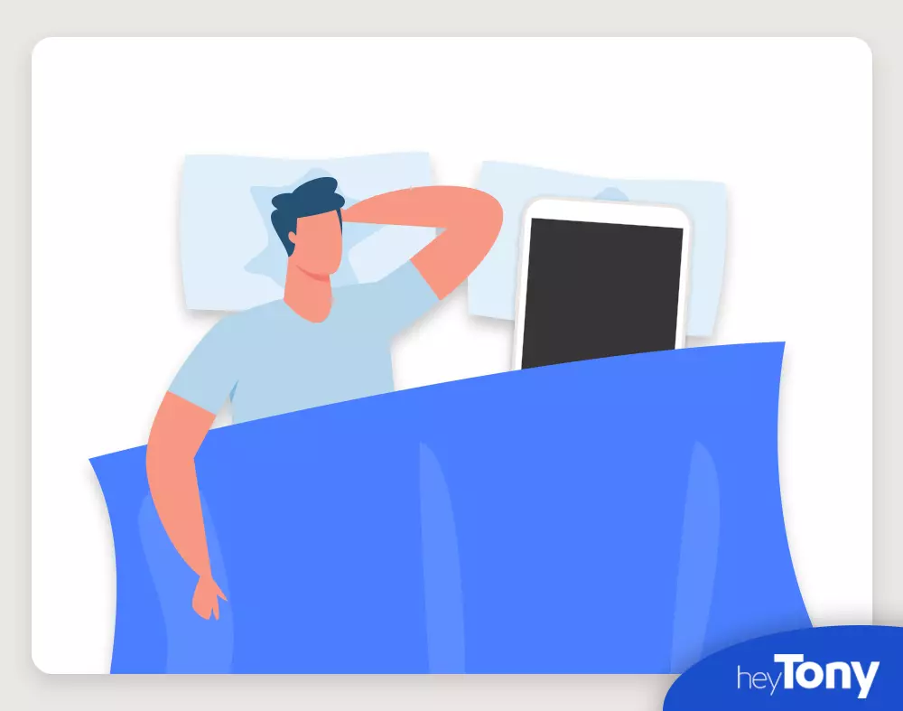 smartphones in bed