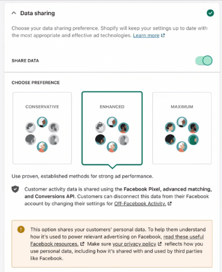facebook pixel setup and date sharing