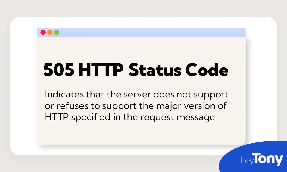 505 Error Meaning
