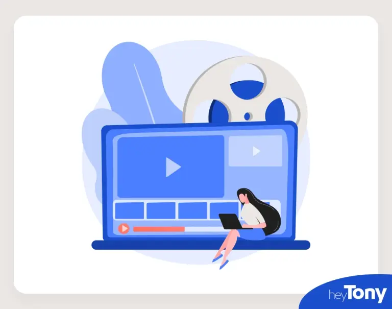 Graphic of laptop with YouTube