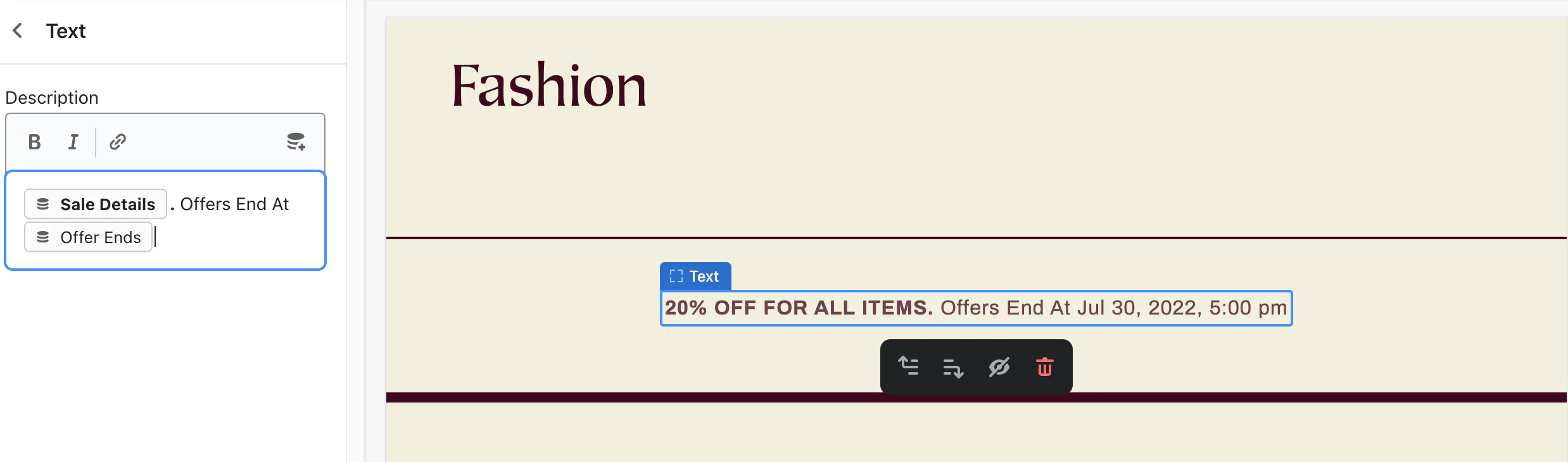 Wix website editor