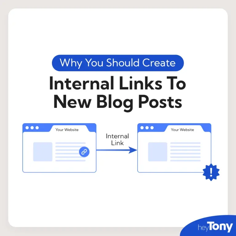 internal links to new blog posts