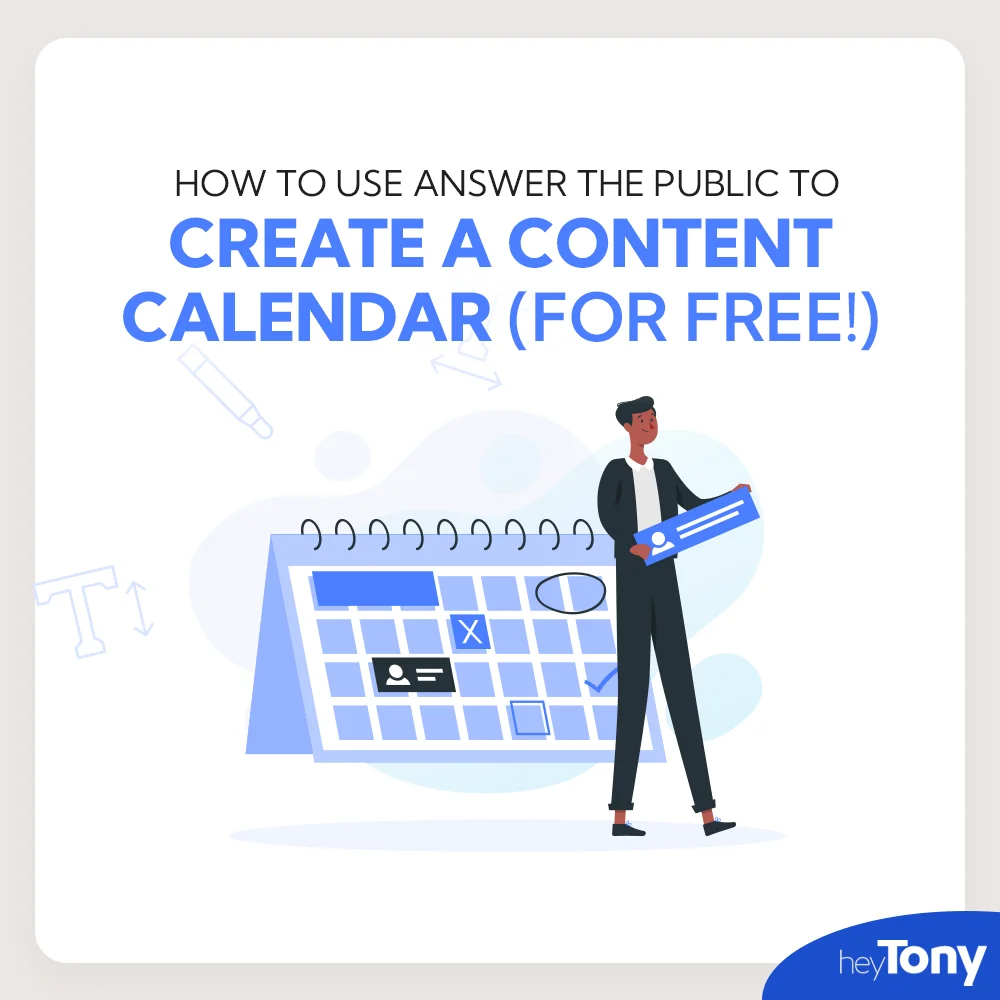 Content calendar planned out illustration
