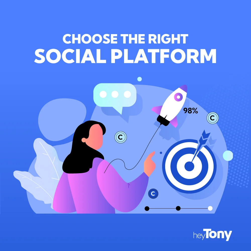 How to choose the right social platform illustration