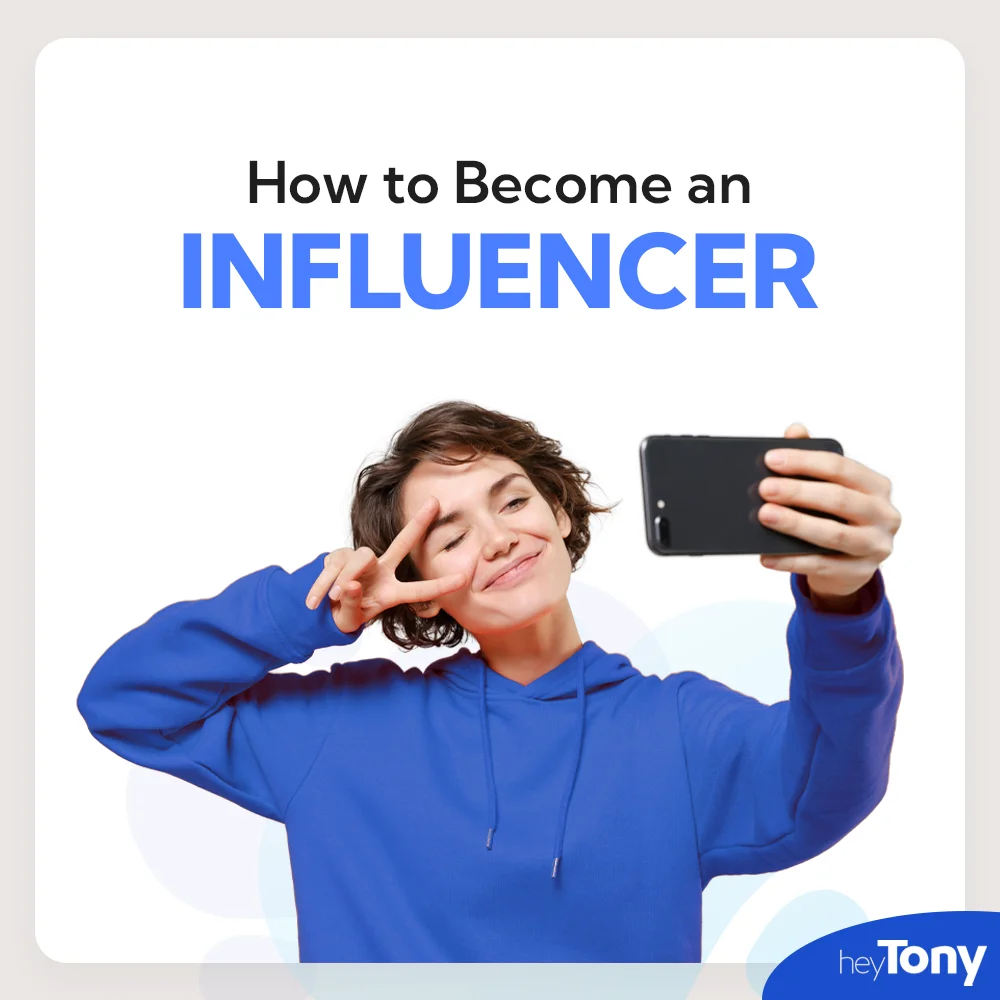 how to become a influencer graphic 