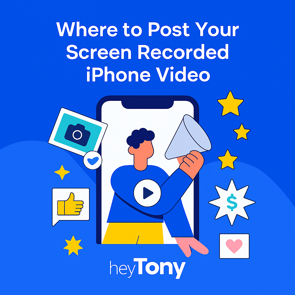 Where to Post Your Screen Recorded iPhone Video