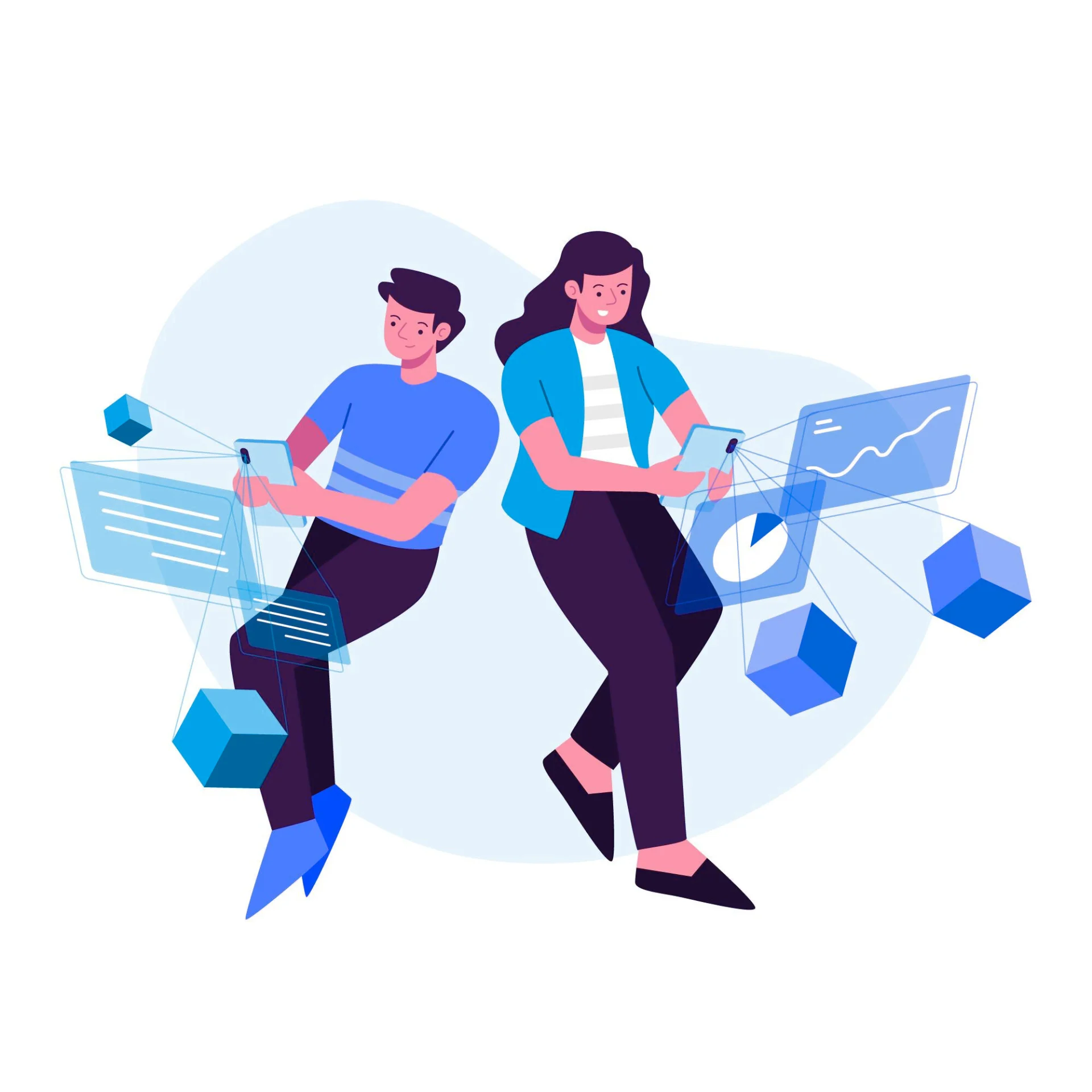 friends using web 3 tech 
