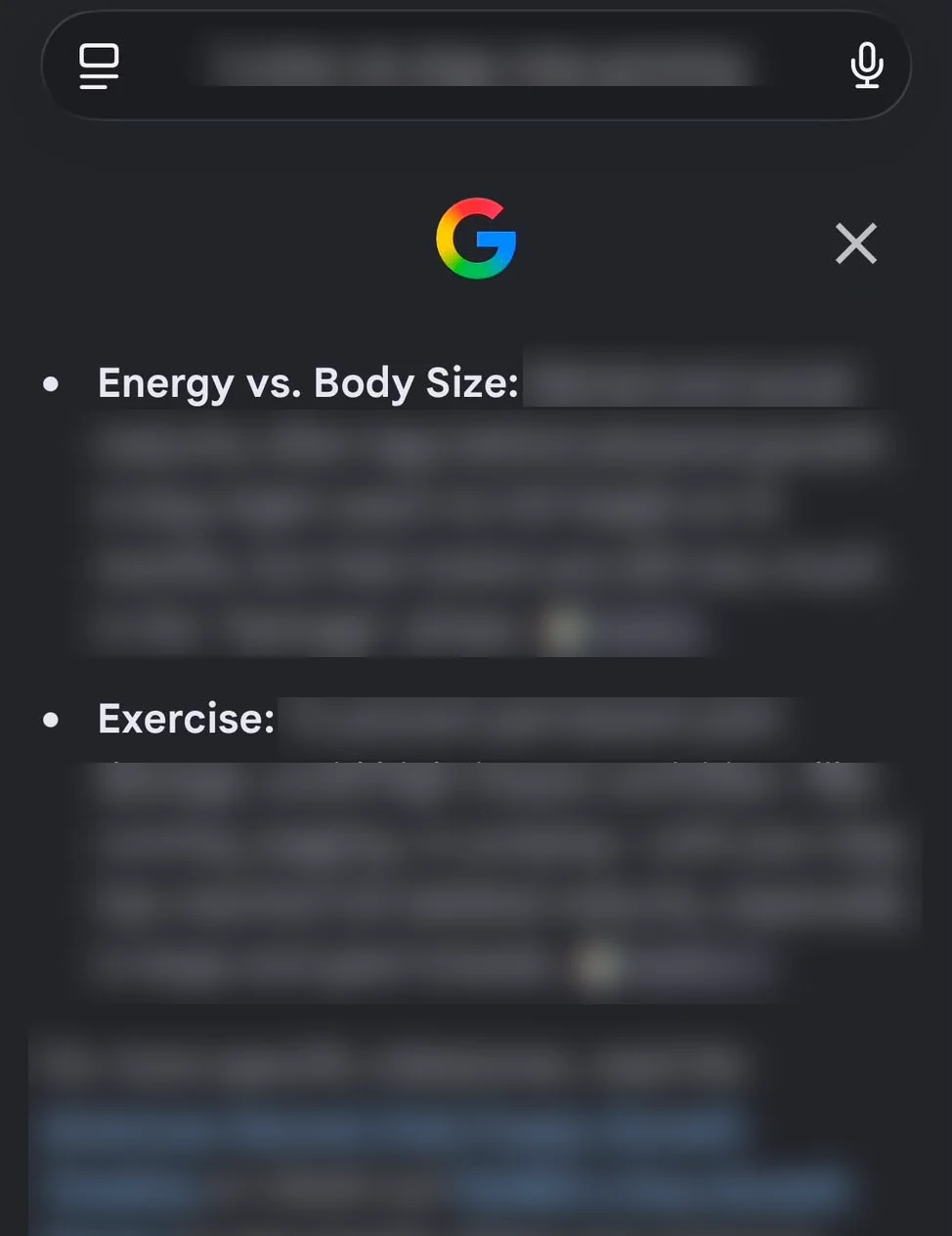 Picture of a Google AI overview search result